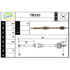 TR151 SERA Приводной вал