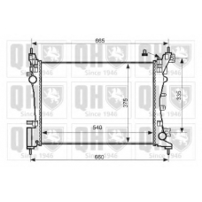 QER2393 QUINTON HAZELL Радиатор, охлаждение двигателя