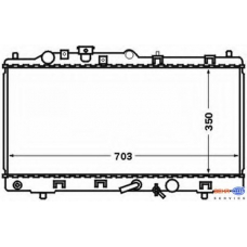 8MK 376 769-631 HELLA Радиатор, охлаждение двигателя