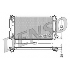 DRM50012 DENSO Радиатор, охлаждение двигателя