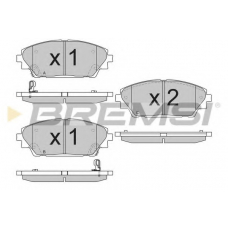 BP3556 BREMSI Комплект тормозных колодок, дисковый тормоз