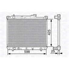 350213136800 MAGNETI MARELLI Радиатор, охлаждение двигателя