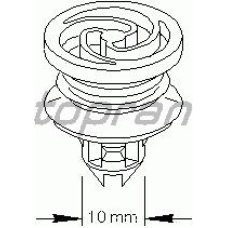109 029 TOPRAN Зажим, молдинг / защитная накладка