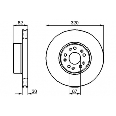 0 986 478 527 BOSCH Тормозной диск