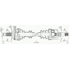 DRS6052.00 OPEN PARTS Приводной вал