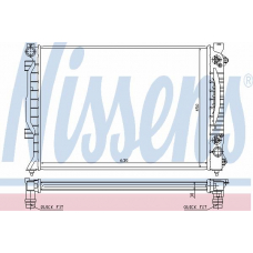 60423A NISSENS Радиатор, охлаждение двигателя
