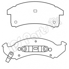 IBD-1098 IPS Parts Комплект тормозных колодок, дисковый тормоз