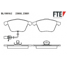 BL1991A2 FTE Комплект тормозных колодок, дисковый тормоз