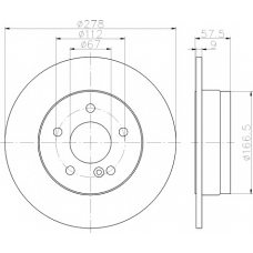 8DD 355 114-181 HELLA PAGID Тормозной диск