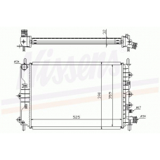 62047A NISSENS Радиатор, охлаждение двигателя
