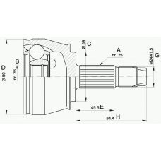 CVJ5375.10 OPEN PARTS Шарнирный комплект, приводной вал