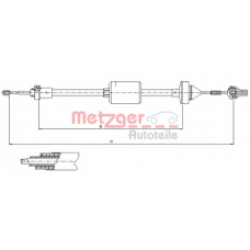 10.2842 METZGER Трос, управление сцеплением