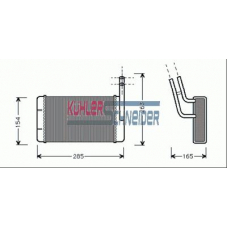 3690701 KUHLER SCHNEIDER Теплообменник, отопление салона