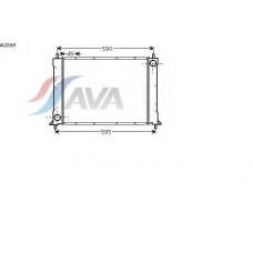 AU2069 AVA Радиатор, охлаждение двигателя