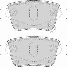 FD7122A NECTO Комплект тормозных колодок, дисковый тормоз