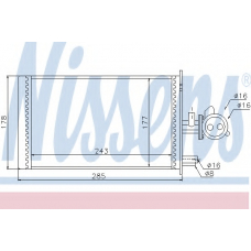 73988 NISSENS Теплообменник, отопление салона