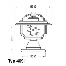 4091.82D WAHLER Термостат, охлаждающая жидкость