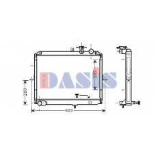 510055N AKS DASIS Радиатор, охлаждение двигателя