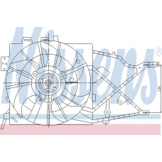 85208 NISSENS Вентилятор, охлаждение двигателя