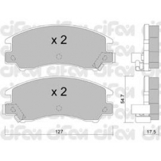 822-241-0 CIFAM Комплект тормозных колодок, дисковый тормоз