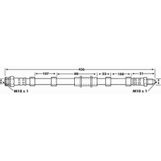 FBH6376 FIRST LINE Тормозной шланг