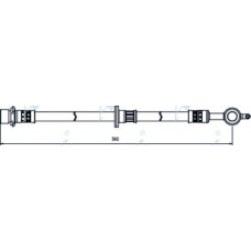 HOS4082 APEC Тормозной шланг