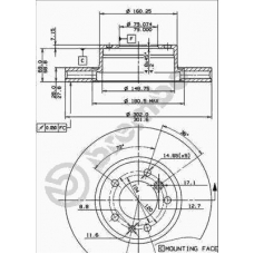 09.5175.20 BREMBO Тормозной диск