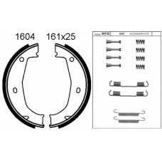 01604K BSF Комплект тормозных колодок, стояночная тормозная с