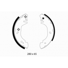 R0580 PAGID Комплект тормозных колодок