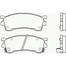 P 49 023 BREMBO Комплект тормозных колодок, дисковый тормоз