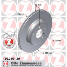 150.3461.20 ZIMMERMANN Тормозной диск