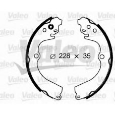 562611 VALEO Комплект тормозных колодок