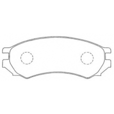 ASN-196 AISIN Комплект тормозных колодок, дисковый тормоз