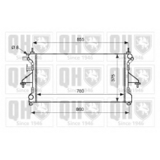 QER2590 QUINTON HAZELL Радиатор, охлаждение двигателя