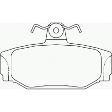 P 86 009 BREMBO Комплект тормозных колодок, дисковый тормоз