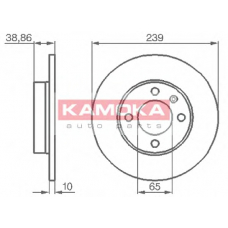 10384 KAMOKA Тормозной диск