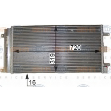 8FC 351 343-751 HELLA Конденсатор, кондиционер