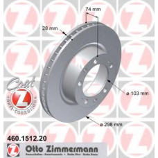 460.1512.20 ZIMMERMANN Тормозной диск