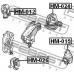 HM-026 FEBEST Подвеска, двигатель