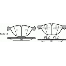 P13983.00 WOKING Комплект тормозных колодок, дисковый тормоз