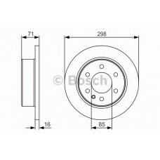 0 986 479 S05 BOSCH Тормозной диск