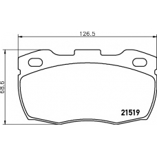 8DB 355 012-871 HELLA PAGID Комплект тормозных колодок, дисковый тормоз