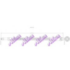 H4319 Brovex-Nelson Тормозной шланг