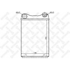 10-35165-SX STELLOX Теплообменник, отопление салона