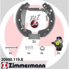 20990.119.8 ZIMMERMANN Комплект тормозных колодок