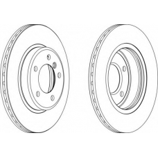 DDF1066-1 FERODO Тормозной диск