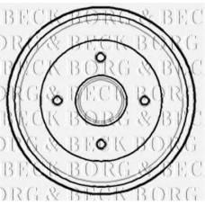 BBR7137 BORG & BECK Тормозной барабан