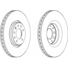 DDF1237-1 FERODO Тормозной диск