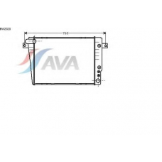BW2020 AVA Радиатор, охлаждение двигателя