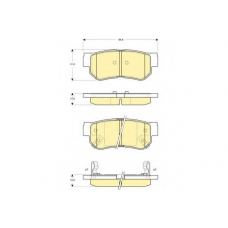 6132849 GIRLING Комплект тормозных колодок, дисковый тормоз